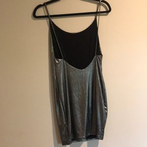 Silence + Noise silver dress
